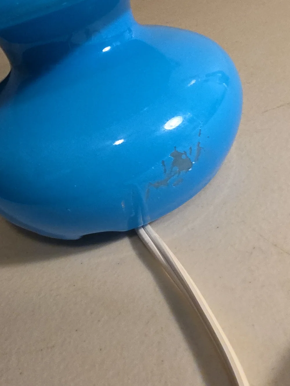 Ikea vintage Teal Blue Table Lamp